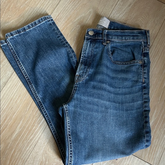 Everlane Women's Blue Crop Ankle Cotton Blend Denim Stretch Every Day Jeans - Picture 7 of 9